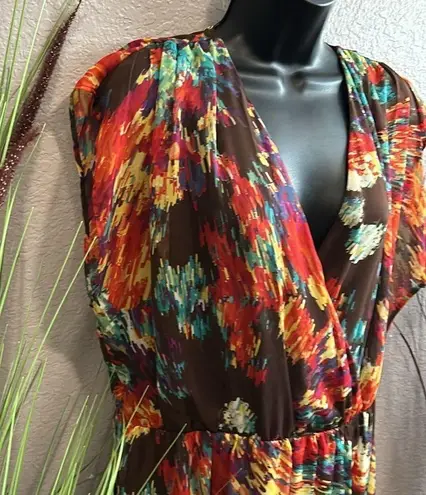 Luxology #58  Fall, print dress size L