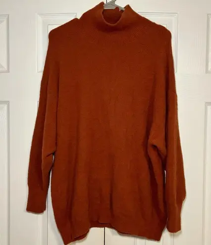 Wilfred  Free Hush Knit Turtleneck Sweater Copper Red