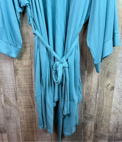 Ambrielle Sleepwear Size 3X Turquoise Robe w/Belt Oversized (Has a spot sleeve)