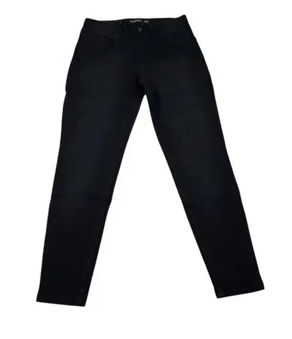 Betabrand XS Short Petite Skinny Leg 4-Pocket Yoga Denim Jeans Pull On Black