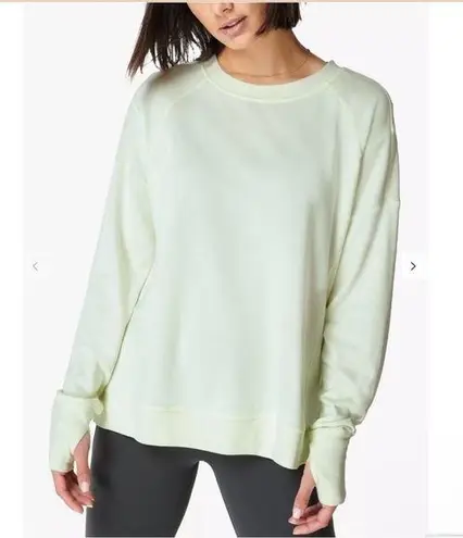 Sweaty Betty After Class Sweatshirt in Glacier Green Size Small