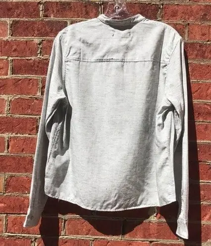 Rag and Bone Heather Grey Leeds Button Up Blouse