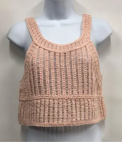 Timing  crochet women’s crop top size S/M blush