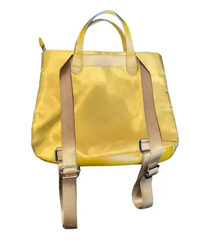 A New Day  Mini Square Convertible Backpack Crossbody Adjustable strap Yellow