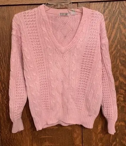 Vintage Lindsey Blake 90s pink sweater small