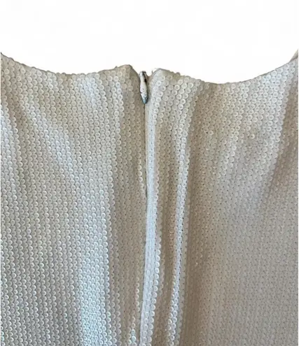 Lapointe White Sequin Midi Dress 8