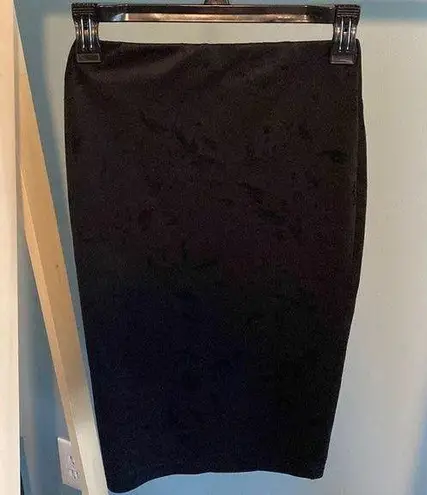 BCX XS Junior's Black Print Midi Skirt Preowned