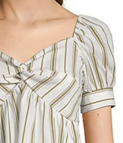 Society + Stitch Society Stitch Sweetheart Twist Knot Neckline Striped Crop Top. Size XXL