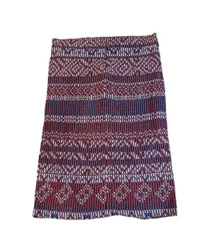 Maeve Anthropologie Carolina Knit Pencil Skirt XL Multicolor Geometric Midi