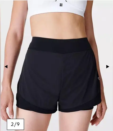 Sweaty Betty  Black‎ Tempo Run Shorts Size XL