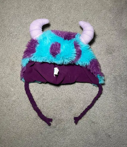 Disney Monsters University Faux Fur Sully Hat with Horns Tassels  Pixar