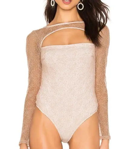 H:ours Host pick 🎉 | Jette Bodysuit Champagne lace floral