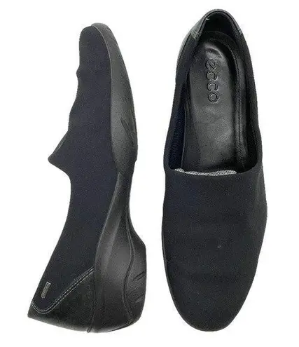 Ecco Shoes Rise GTX GoreTex Black Slip On Loafer Walking Shoes Women’s Size 40