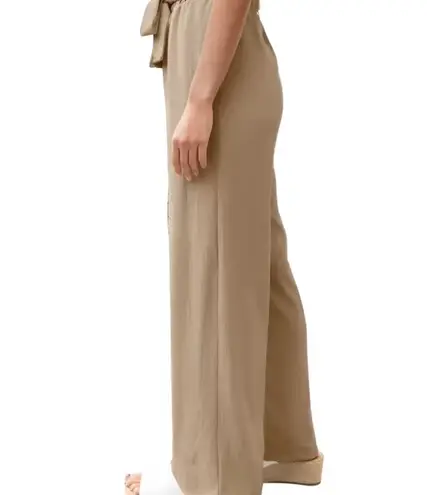 High Rise Elastic Waist Palazzo Pant For Women, Size