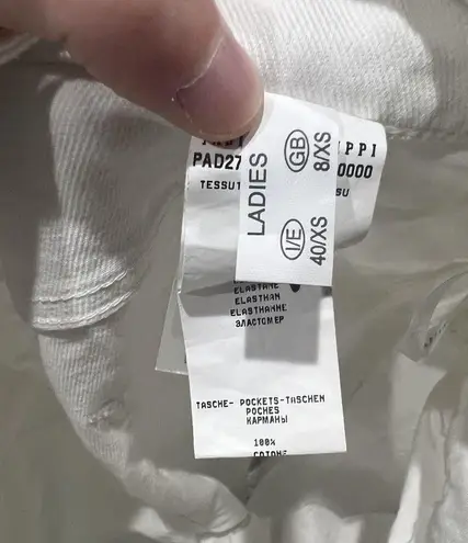 fabiana filippi loose fit Silver beaded cuff jeans Size 4 / XS