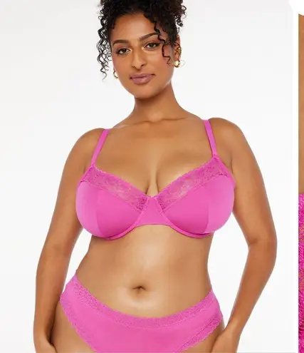 Savagexfenty NWOT Savage X Fenty Cotton Essentials Lace-Trim Unlined Bra