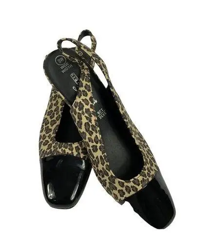 High Light Women's Cheetah Heels Black Size 8