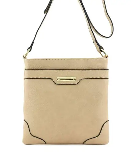 wilson's leather Wilson’s Leather Beige Tan Crossbody Bag Rectangle