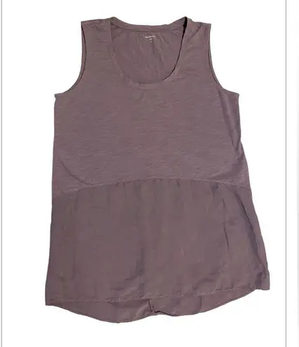Garnet Hill Women's Silk blend Tank Top - Mauve size medium