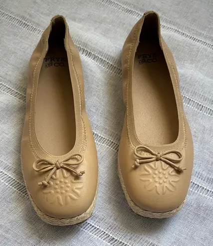 Frye and Co. Willow Tan Espadrille Ballet Flats Size 6