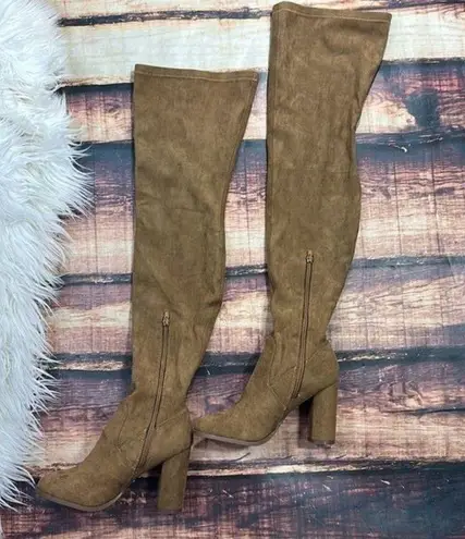 Forever 21  Faux Suede Over-the-Knee Boots