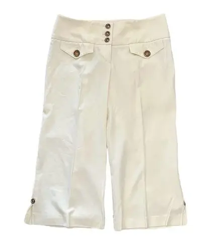 Bebe  Cropped Pants Women’s Trousers size 4 Ivory