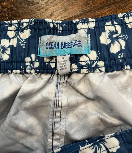 Ocean Breeze Hibiscus swim shorts