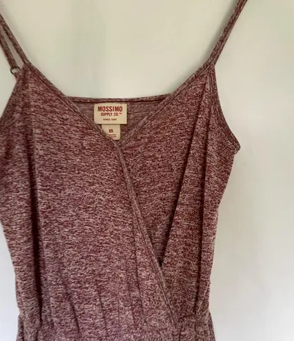 Mossimo Supply Co. marron white heathered summer romper v