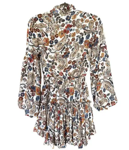 MISA Los Angeles NWT  Elisabetta Chiffon Mini Dress in Esperanza Print Size XS