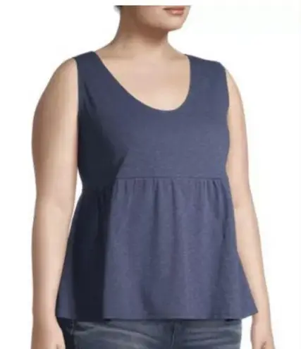 Terra & Sky COPY - Womens Smock Style Tank Top size 2X 20W-22W blue Smock New