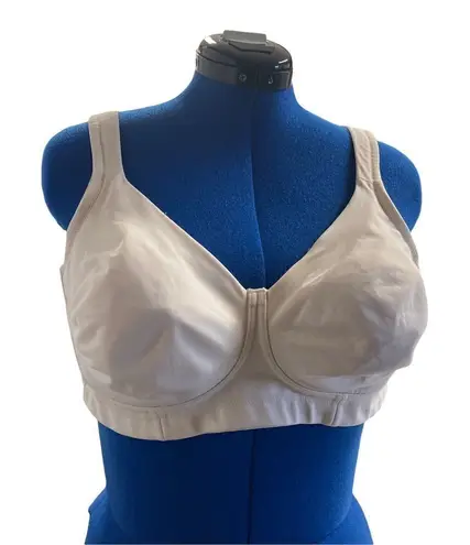 Cacique , Women’s light beige bra, Size 46C, NO UNDERWIRE, adjustable straps