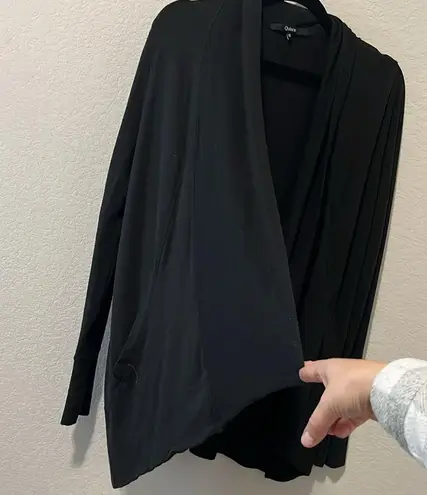 Quince French Terry Modal Cardigan, Black, Size S