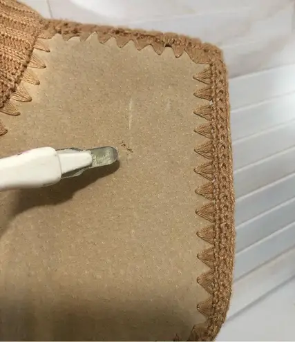 Vintage Y2K tan suede leather sweater Western country style vest sz L Size L