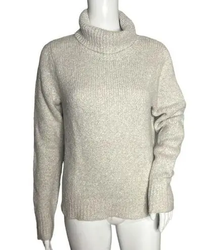 Brandy Melville  Sweater Women Medium Turtleneck Cream Wool Blend Neutral Minimal