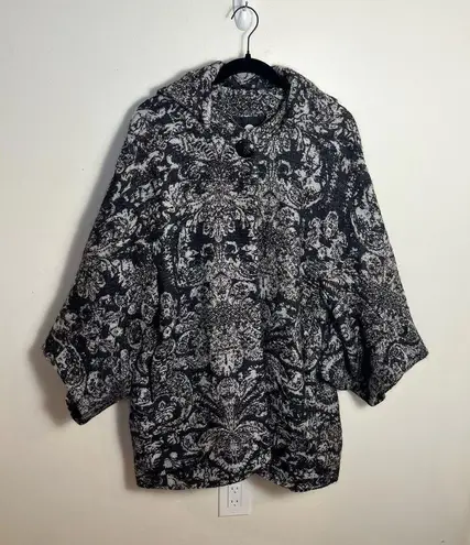 Stella McCartney Kimono Cape Coat Gray Wool Cashmere Size 2 Rare