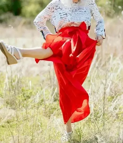 John Mark Multi Color Print Long Sleeve Button Tunic Sz Small (Fits Larger) White