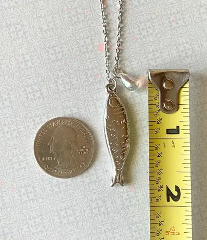 Handmade fully stainless steel fish boho funky chic necklace🌀🐟