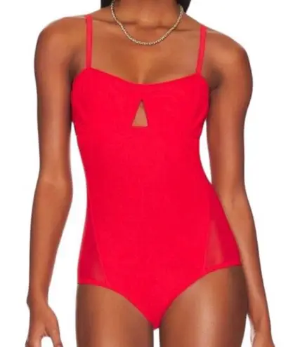 We Are Hah Under The Wire Bodysuit Red - Image 1