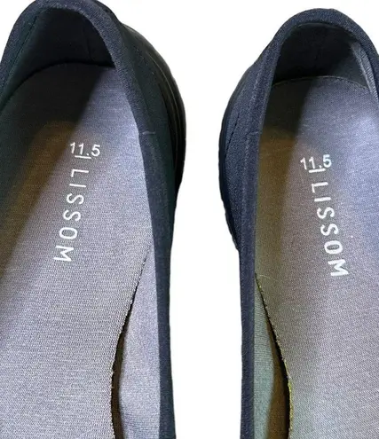 Lissom Flyte Black Ballet Flat Closed Toe Shoes Slip On Size 11.5 Women's