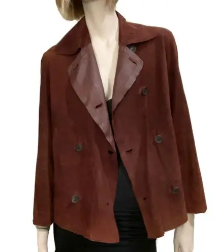 Loewe Reversible Peacoat Suede Soft Leather Jacket M/L