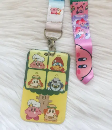 Kirby and friends lanyard with Id/ card holder