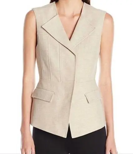 BCBGMAXAZRIA 3  zip front best in dune tan size XS