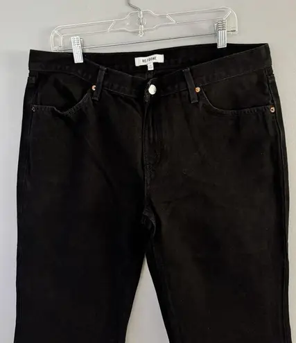 RE/DONE NWT Originals 70s Low Rise Bell Bottom Black Jeans Women’s Size 30