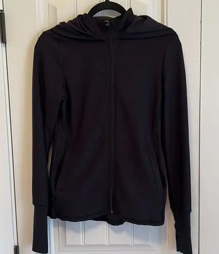X by Gottex Zip Up Women’s Black Athletic Jacket with a Hood Small