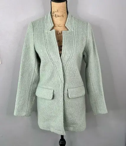 Glamorous Sz S Boucle Teddy Sage Green Peacoat $125 MSRP