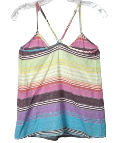 Mara Hoffman Gauze Rainbow Stripe Tank Top XS