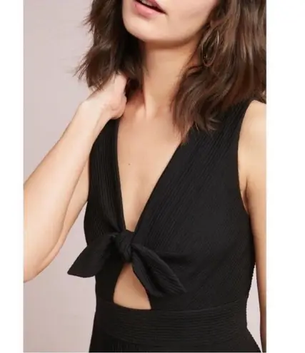 Hutch NWT Black April Cutout Tie Front A-line Sleeveless Dress Size Small