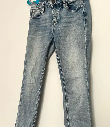 Pistola Light Wash Skinny Jeans Raw Edge Hem