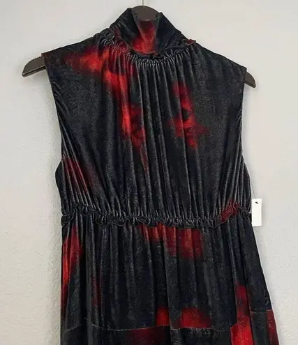 Altuzarra NWT Indira Velvet Dress in Electric Orange 46 XL