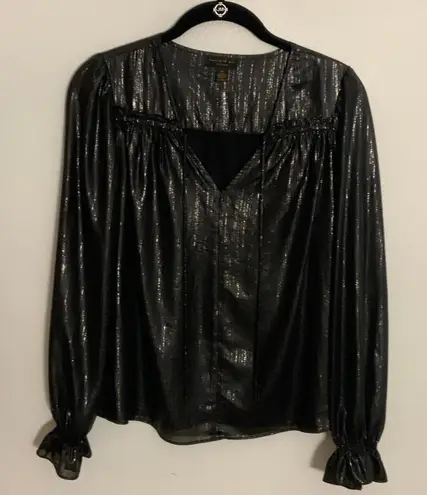 Current Air  Shimmering Black blouse size‎ xs - Image 1